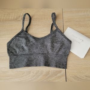 Small Gray Seamless Sports Bra